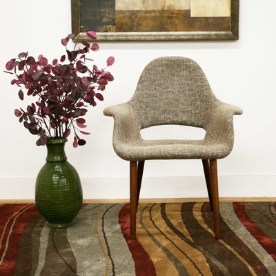 Porcellana Vetroresina esecutiva di Saarinen che pranza pranzare organico della sedia con il cuscinetto di cuoio di Seat fornitore