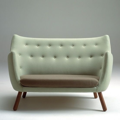Porcellana Il sofà di Finn Juhl Poeten dei sedili di Chesterfield 3, tessuto ha ricoperto il letto di sofà moderno fornitore