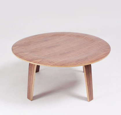 Porcellana Noce modellata del tavolino da salotto del compensato modellata compensato intorno a 87 * 87 * 42cm fornitore