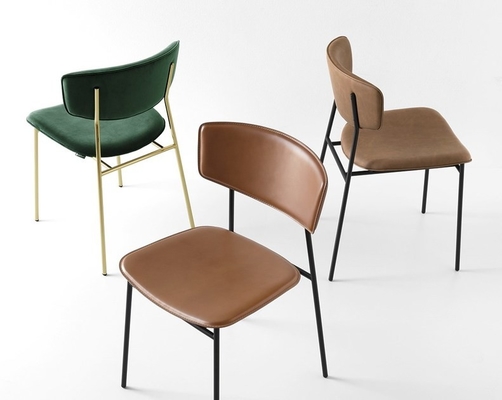 Porcellana Gli anni '50 hanno abbronzato la sedia di cuoio L 50,5 P 54 H 95 cm dell'ufficio feci della sella/delle feci fornitore