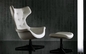 Alta sedia posteriore dell'ufficio del cigno, sedia del cigno ricoperta cuoio dell'unità di elaborazione Arne Jacobsen fornitore