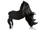 Il nero animale commerciale di forma della mobilia domestica della sedia/sofà di rinoceronte della vetroresina fornitore