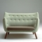 Il sofà di Finn Juhl Poeten dei sedili di Chesterfield 3, tessuto ha ricoperto il letto di sofà moderno fornitore