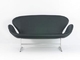 Stili classico moderno 144 * 66 * 78.5cm del doppio del cuoio del sofà del cigno di Arne Jacobsen fornitore