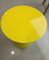 Piccolo SGS personalizzabile dell'interno di Arcylic del tavolino da salotto rotondo giallo del metallo fornitore