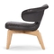 Sedia di svago del cuoio dell'unità di elaborazione della struttura di legno di faggio singola, sedia di Monaco di Baviera con lo schienale fornitore