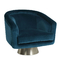 Sedia comoda di lusso del sofà della parte girevole con la base spazzolata della parte girevole dell'acciaio inossidabile fornitore
