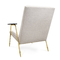 Sedia di salotto di Ingmar del salone, sedie moderne della mobilia con il piede dell'oro di Champagne fornitore