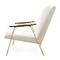 Sedia di salotto di Ingmar del salone, sedie moderne della mobilia con il piede dell'oro di Champagne fornitore
