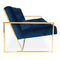 Salone sezionale di stile di Goldfinger del sofà europeo dell'appartamento con il tessuto del velluto fornitore