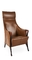 Multi sedia di ala del cuoio di Progetti di densità, legno solido che pranza le sedie fornitore