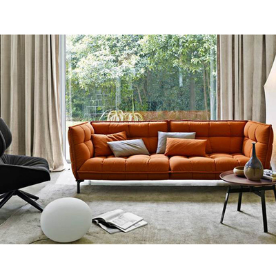 Porcellana Mobilia del salone del sofà del tessuto trapuntata grande buccia con il bracciolo del cuscino fornitore