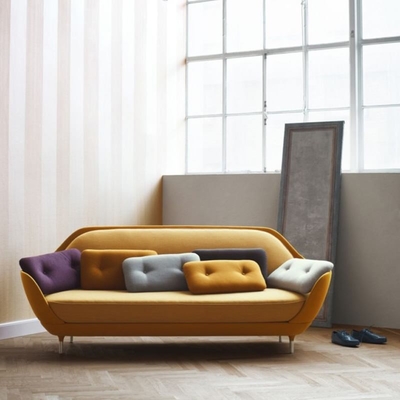 Porcellana Sofà di Jaime Hayon Favn della coperta di tela, sofà moderno del salone della replica del piede del metallo fornitore