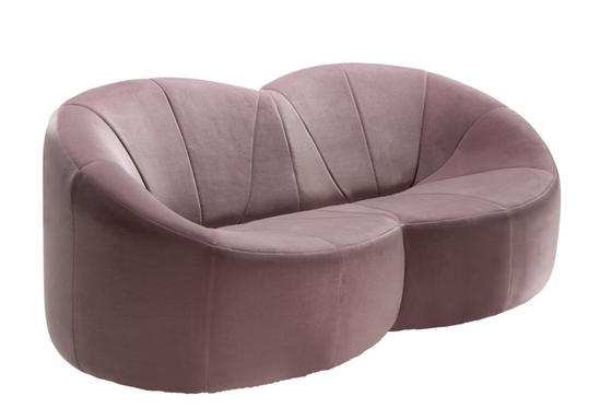 Porcellana Il sofà classico moderno della zucca del tessuto ha messo 2 Seater variopinti per il salone fornitore