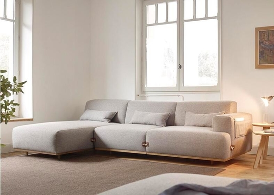 Porcellana La borsa del piumino dentro il sofà dell'angolo del tessuto, personalizza il sofà della chaise-lounge del tessuto del Duffle di Bosc fornitore