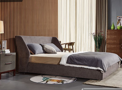Porcellana Letto ricoperto doppio durevole, uso generale della mobilia del tessuto della struttura domestica del letto fornitore