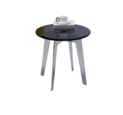 Porcellana Tavolino da salotto trasparente semplice con le gambe del metallo, piccolo tavolino da salotto del vetro trasparente dell'estremità fornitore
