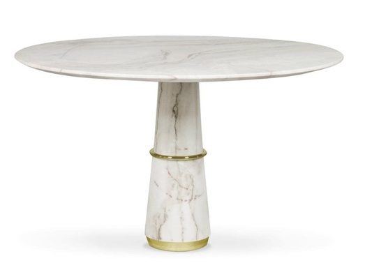 Porcellana Arte delle Tabelle della sala da pranzo di AGRA ed esposizione moderne di marmo di eleganza fornitore
