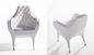 Stile di Poltronas Barcellona del cuoio dell'unità di elaborazione della sedia di salotto della vetroresina di ricezione dell'ufficio fornitore
