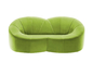 Il sofà classico moderno della zucca del tessuto ha messo 2 Seater variopinti per il salone fornitore