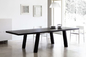 La sala da pranzo moderna di legno solida di Minimo presenta i colori neri di rettangolo fornitore