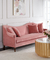 Sofà del tessuto di rosa della mobilia dell'hotel di svago, sofà comune della camera di albergo di dimensione fornitore