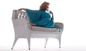 Mobilia della sedia del bracciolo della vetroresina della sedia di Showtime Poltrona della replica, bianco blu fornitore